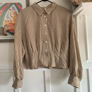ZARA BUTTON UP BLOUSE